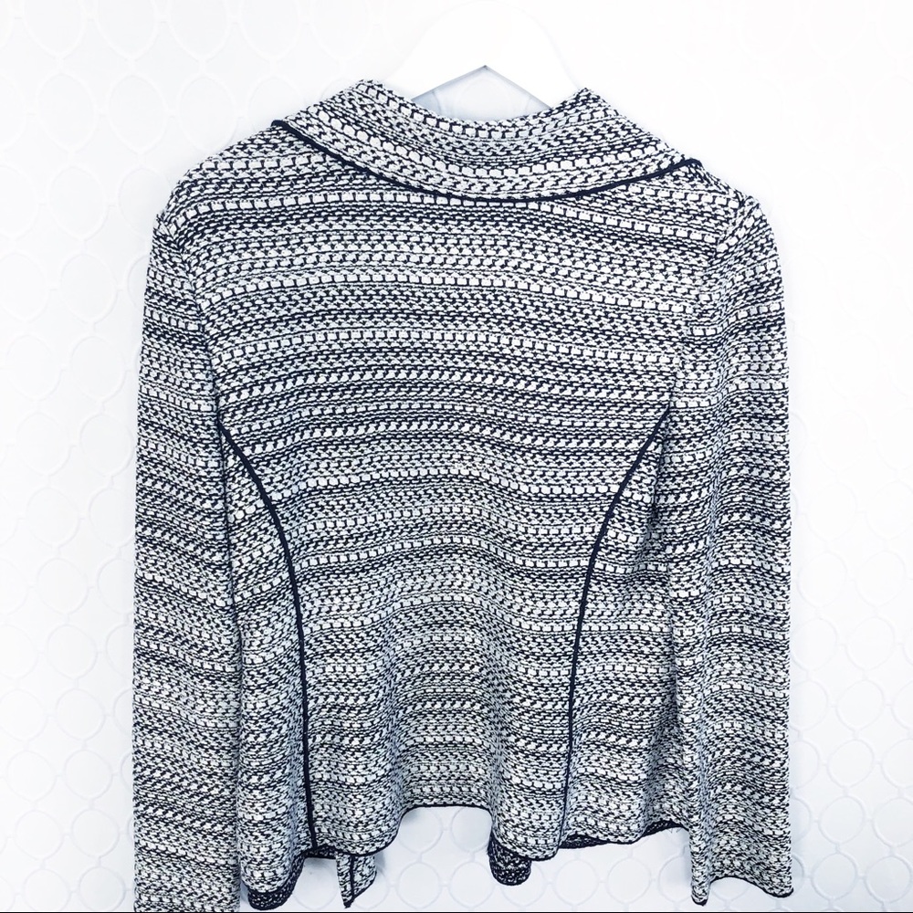 St. John Open Front Knit Cardigan Jacket SZ 8 - Picture 2 of 6